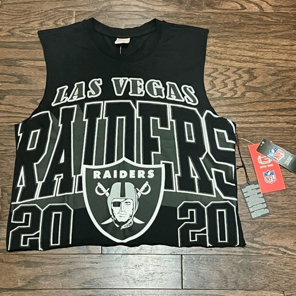 Las Vegas Raiders Women’s Muscle Tee Medium - Picture 6 of 9